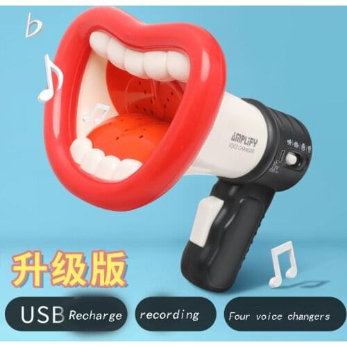 Toy Horn Funny Kids Toys 4 Different Voices Smart Voice Changer Loudspeaker Children Education Sounding Toy Voice Changing Horn