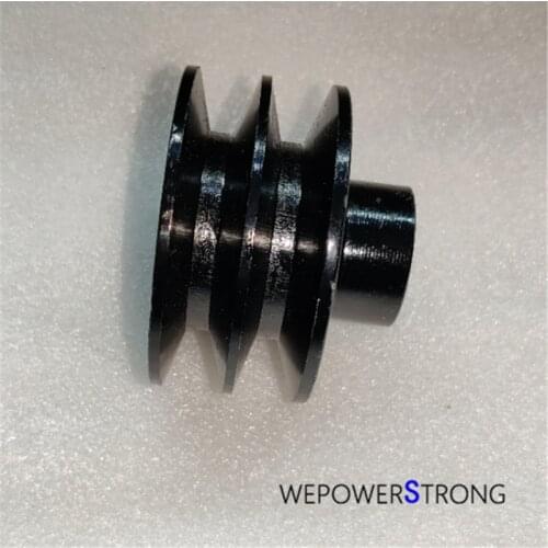 Double Groove 13MM V Pulley Wheel 70MM OD Fits 168F 170F GX200 Type Engines W/.20mm Dia. Key Straight Shaft for Water Pump Etc