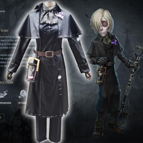 Game Identity V Cosplay Costumes Grave Keeper Andrew Kreiss Cosplay Costume Original Skin Uniforms Costume Suits Survivor Cloth