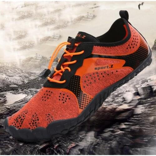 Mens Barefoot Five Fingers Shoes Summer Running Shoes for Men Outdoor Lightweight Quick Aqua Shoes Pscownlg Sports Sneakers