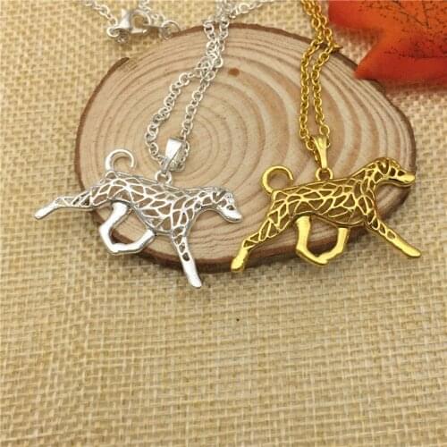 LPHZQH Doberman Movement Necklace Pendants Women Cute Pet Puppy Necklace Jewelry Choker Collar Gift Color Gold Color