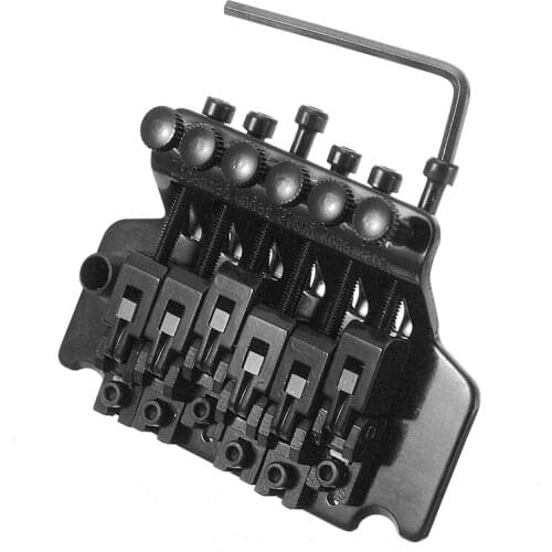 Mayitr 1 Set Metal Double Locking Tremolo System Bridge Electric Guitar Tremolo System Bridge Guitar Bridge Parts Accessories