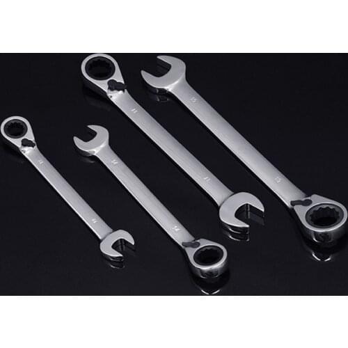 Hot Sale Rushed 8-22mm Multi-function Reversible Combination Ratchet Wrench Ratcheting Socket Spanner Nut Tool Repair Tools Set