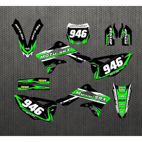 Motorcycle 3M Decals Stickers Backgrounds Graphics kits For Kawasaki KXF450 KX450F 2012 2013 2014 2015 450KXF KXF 450 KX 450F