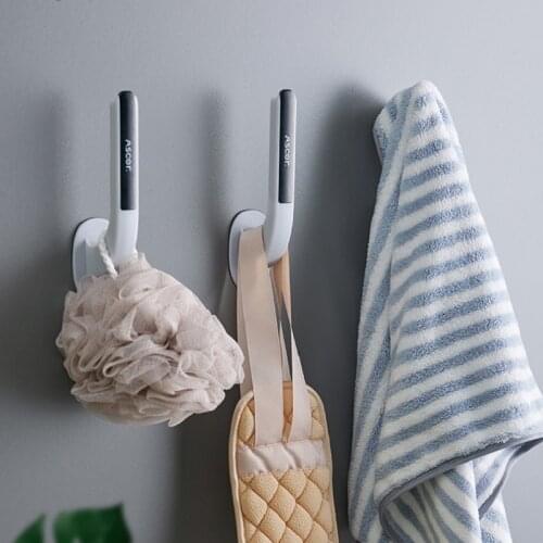 Wall-Mounted Bathroom Wall Hooks 2/4/6/8/10Pcs For Kitchen Storage Family Bathroom Organizer Wall Key Holder Toilet Storage Rack