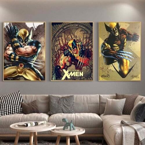Retro Xmen Wolverine Comic Posters And Prints Canvas Painting Wall Pictures For Living Room Vintage Poster Decorative Home Decor