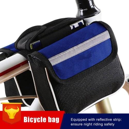 MTB Bag Pack Bicycle Accessories Bicycle Bag Front Tube Rainproof Bike Pouch Phone Case MTB Cycling Accessories