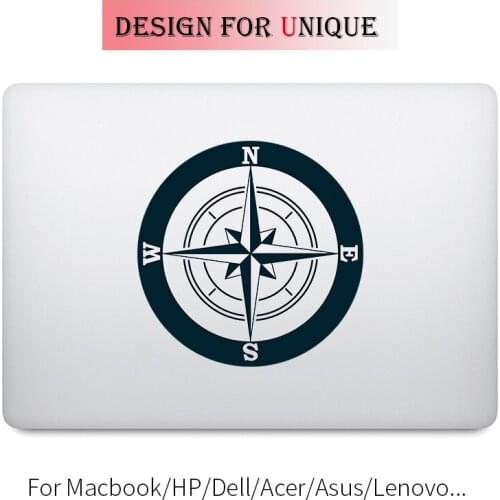 Compass Laptop Sticker for Macbook Decal Pro Air Retina 11 12 13 15 inch Vinyl Mac Surface Mi Book Skin Computer Notebook Decal