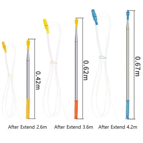 Retractable 2.6/3.6/4.2m Spraying Rod for Pesticide Sprayer / Outdoor Agricultural Farming Garden Tools Watering