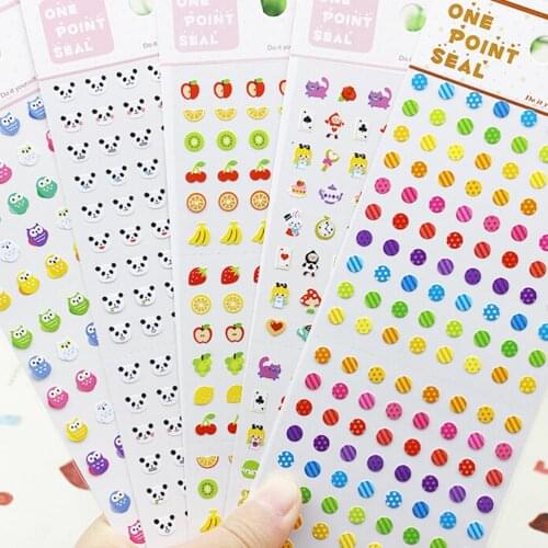 1 Sheet Cute Animal Paw Fruit Environmental Protection Stickers For Diy Albums Scrapbooking Diary Decoration Stationery Sticker