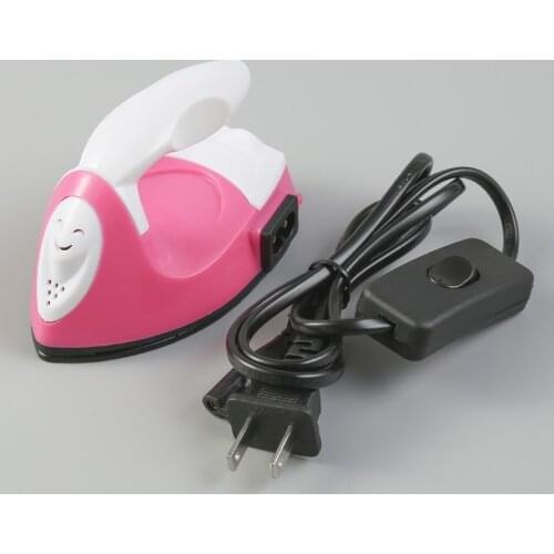 10cm Mini Electric Iron Toy Portable Micro Household Electrical Appliances Doll Cloth Ironing Tools Children Housework Flatiron