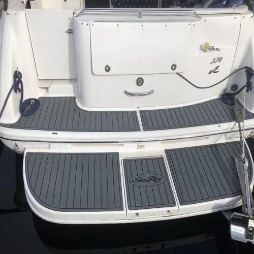 1995-1999 Sea Ray Sundancer 330 Swim Platform & Cockpit EVA Teak Decking Pad 1/4" 6mm
