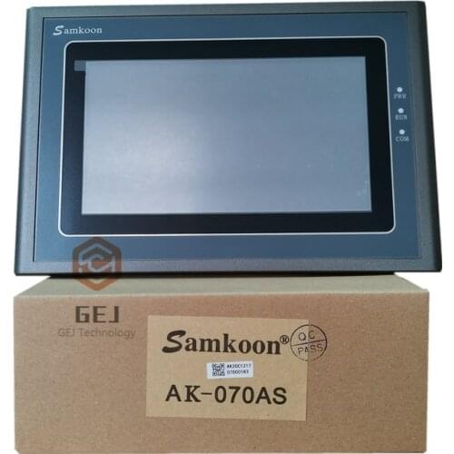 7 Inch AK-070AS Samkoon DC 24V 800*480 Resolution with Ethernet Touch Screen HMI
