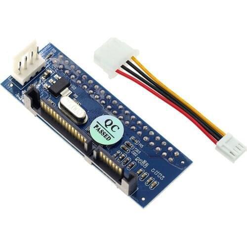 SATA IDE Adapter 40 Pin IDE to SATA Connector 3.5 HDD IDE/SATA Hard Disk Adapter Converter With 7Pin-SATA Data Cable 1PCS