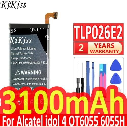 3100mAh TLP026EJ Phone Battery for ALCATEL ONE TOUCH IDOL 4 6055K TLp026E2 OT-6055 Idol 4 Idol4 6055B 6055H 6055U 6055Y