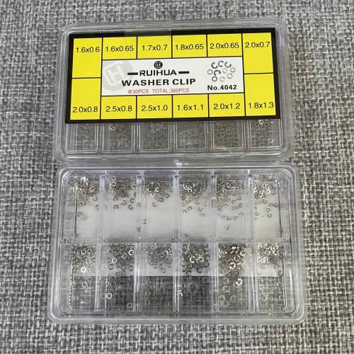 Watch accessories movement accessories bolt opening piece week clip spring calendar clip pin mix ten sizes one box