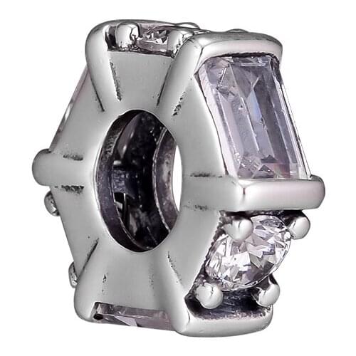 Charms 925 Silver Original Fit Pandora Bracelets Sterling Silver Ice Sculpture Spacer Charm Beads for diy Women Jewelry