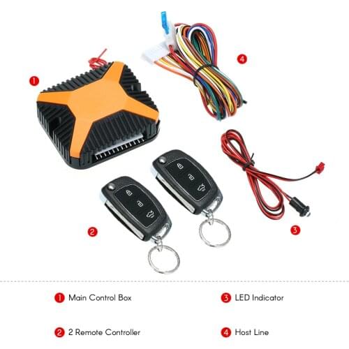 Car Accessories Alarma Auto Car Door Lock Keyless Entry System Remote Central Locking Kit For Volkswagen Toyota Honda Chevy BMW