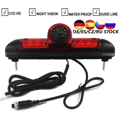Car LED Brake Light Backup Camera For Citroen JUMPER III Fiat DUCATO X250 Peugeot BOXER III Parking Reverse Camera 7 Inch Screen