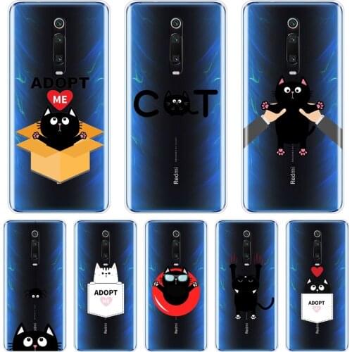 TPU Phone Case For Xiaomi Redmi Note 7 7S PRO Case Silicone Cute Cat Soft Back Cover For Xiaomi Redmi K20 Pro 7 7A GO Y2 Y3