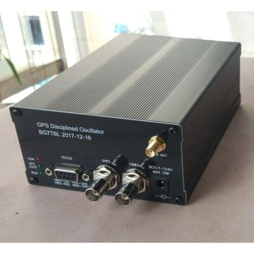 GPSDO GPS Clock SINE WAVE 10M with LCD Display Frequency Message Disciplined Oscillator