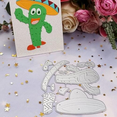 Cactus Metal Cutting Dies Stencil Scrapbooking DIY Album Stamp Paper Card Mold M17D