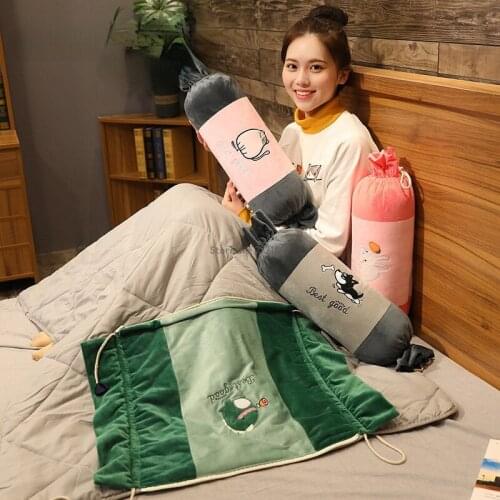 Summer Cartoon Candy Air Conditioning Blanket Multi Functional Pillow By Car Office Nap Quilt Students Pillow Chair Cushion Cute
