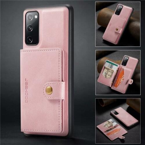 Top leather Magnetic Wallet Case For Samsung S20 Plus S20 Ultra Case Card Slot Capa Cover For Samsung Galaxy S20 FE 5G Flip Case