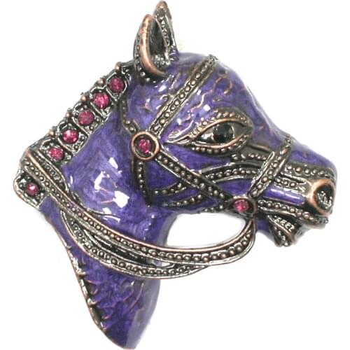 Enamel Horse Brooches Women Men Banquet Brooch For Suits Dress Fashion Hat Scarf Backpack Pins party Gifts