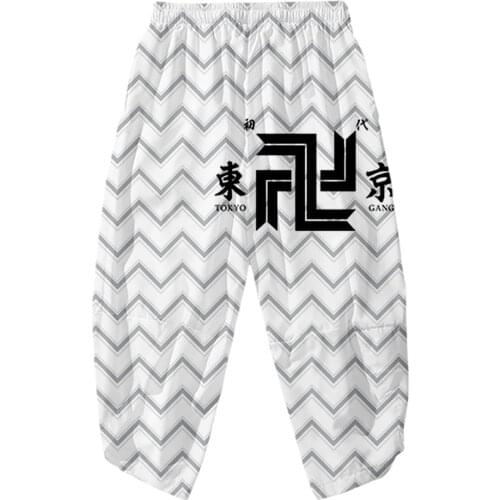 2021 Tokyo Revengers 3D Print Casual Anime Joggers Pants Men Streetwear Loose Boy Elastic Trousers