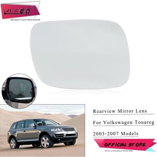 ZUK Door Outer Heated Rearview Mirror Glass Lens For Volkswagen For Touareg 2003 2004 2005 2006 2007