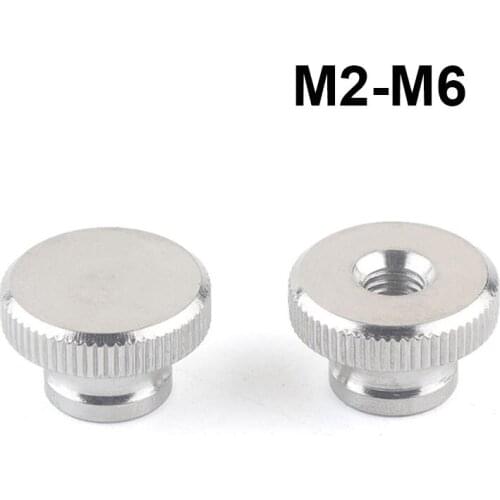 Knurled Thumb Nuts GB806 Stainless Steel Hand Tighten Nut 3D Printers Parts M2 M2.5 M3 M4 M5 M6