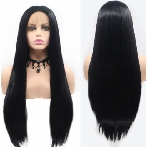 Natural Color 24Inch Transparent Brazilian Bone Straight 13x4 Lace Front Hair Wig For Black Women