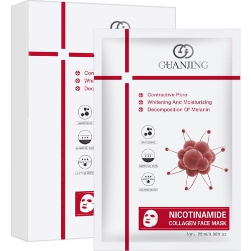 Nicotinamide fabric face masks korea acne wrinkle Mask Facial care cosmetics moisturizing film Face mask sheet beauty SKIN set