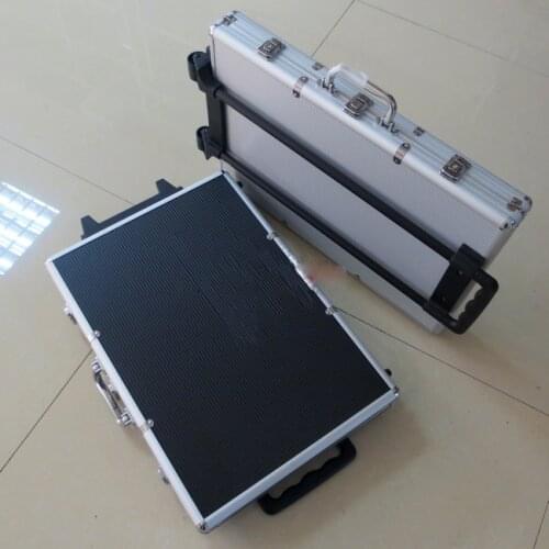 New Poker belt trolley 1000 clips case with trolley aluminum +ABS box for poker set 1000 pcs case carters bag