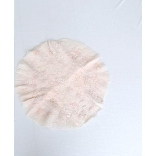 Newborn round wool felt blanket photo props baby basket stuffer newborn layering blanket photography props
