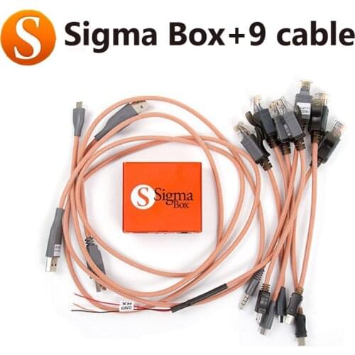 2020 version original Sigma box + 9 cables Sigma Box with Cable Set (9 pcs)