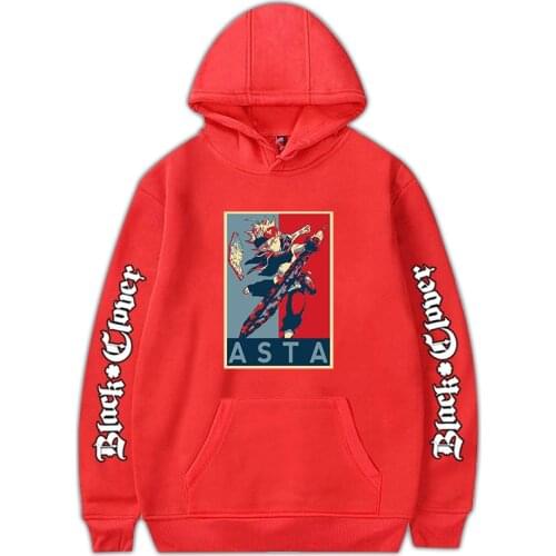 2021 Autumn Hip Hop Style Black Clover Printed Sweatshirt Soft and Fashion Pullover Hoodie Streetshirt Tops