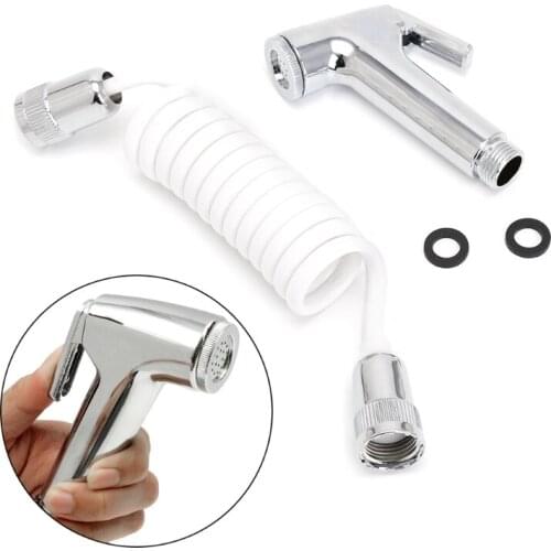 Portable Handheld Diaper Bidet Toilet Shattaf Sprayer Bathroom Toilet Bidet Shower Head Nozzle with Telephone Shower Hose