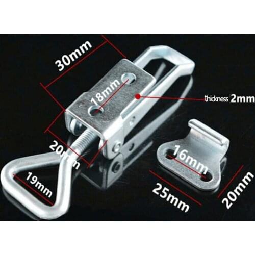Hot sale Galvanized iron Adjustable Box buckle, Horizontal fixture,fast Door bolt clamp,Fast-type clamp