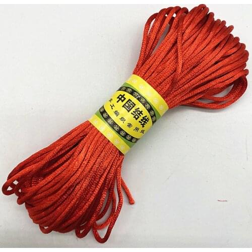 New 20yards/lot 1.5 2.5mm Chinese Knot Line Cord Silk Satin Cord Nylon Cord DIY String Necklace Bracelets Cord #03