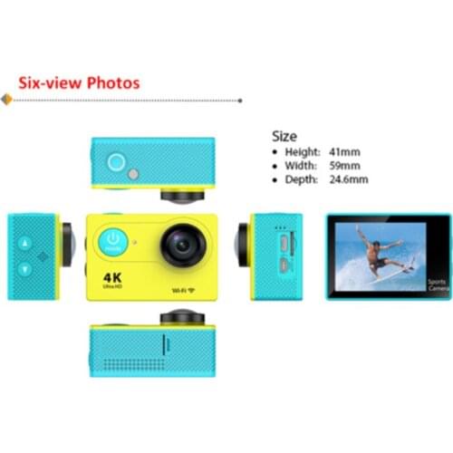 H9 sports DV 4K ultra clear sports camera 2.0 HD display wifi outdoor waterproof 170 ° wide angle fisheye lens sports camera