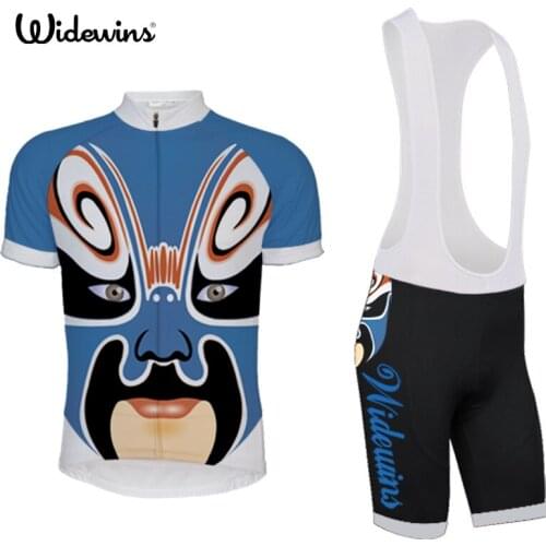 Sichuan China Face Culture Quick-Dry Cycling Jerseys Set Mans Bicycle Wear Mountain Bike Clothing Ropa Ciclismo 5297