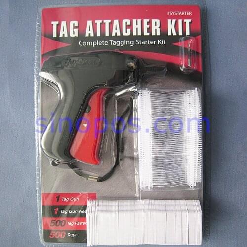[Standard] Long Needle Tagging Gun Starter Kit, tag attacher set tag pins barbs fasteners pricing paper tags store supplies tool