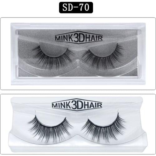 Xinleyong 1pairs 3D Mink Lashes Natural False Eyelashes Dramatic Volume Fake Lashes Makeup Eyelash Extension Silk Eyelashes