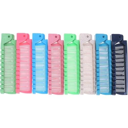 Portable DIY Women Travel Double Headed Toothed Foldable Hair Comb Hair Beauty Plastic Comb Massage Brush Hairdressing Tools