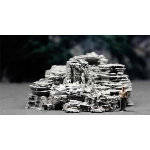 1/87 Exquisite Simulation Rock Mountain Stone Plastic Model Train Ho Scale Diorama Sand Table Miniature Accessory