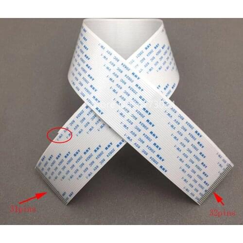 10pcs Eco solvent plotter printer Gongzheng Thunderjet VJ1802 VJ1801s Litu for epson dx5 Print head data cable 31&32pins 40CM