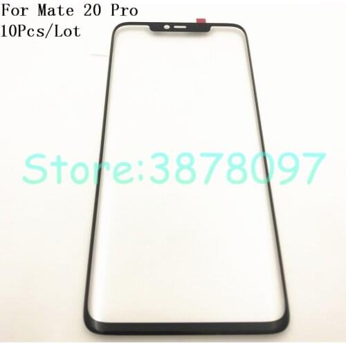 10Pcs/Lot Original 6.39 inches For Huawei Mate 20 Pro Front Glass Touch Screen Outer Panel Lens Replacement+Logo
