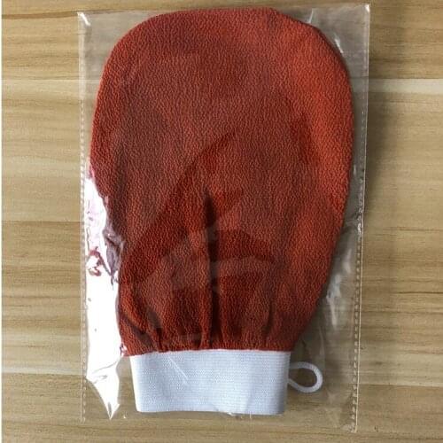 100 pcs orange kessa glove, turkish hammam scrub mitt,exfoliating scrub mitt bath glove skin towel korea glove